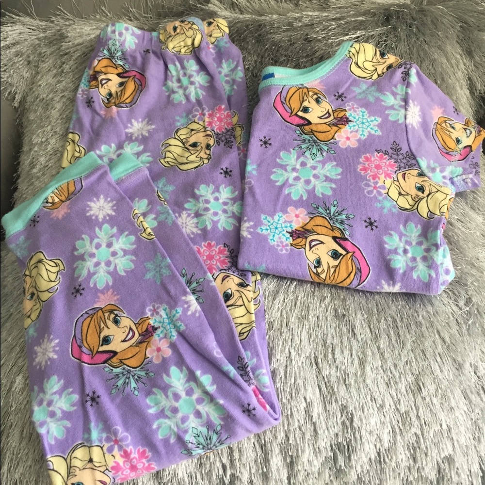 Girls Disney Frozen PJs Pajama Sleepwear, sz 8